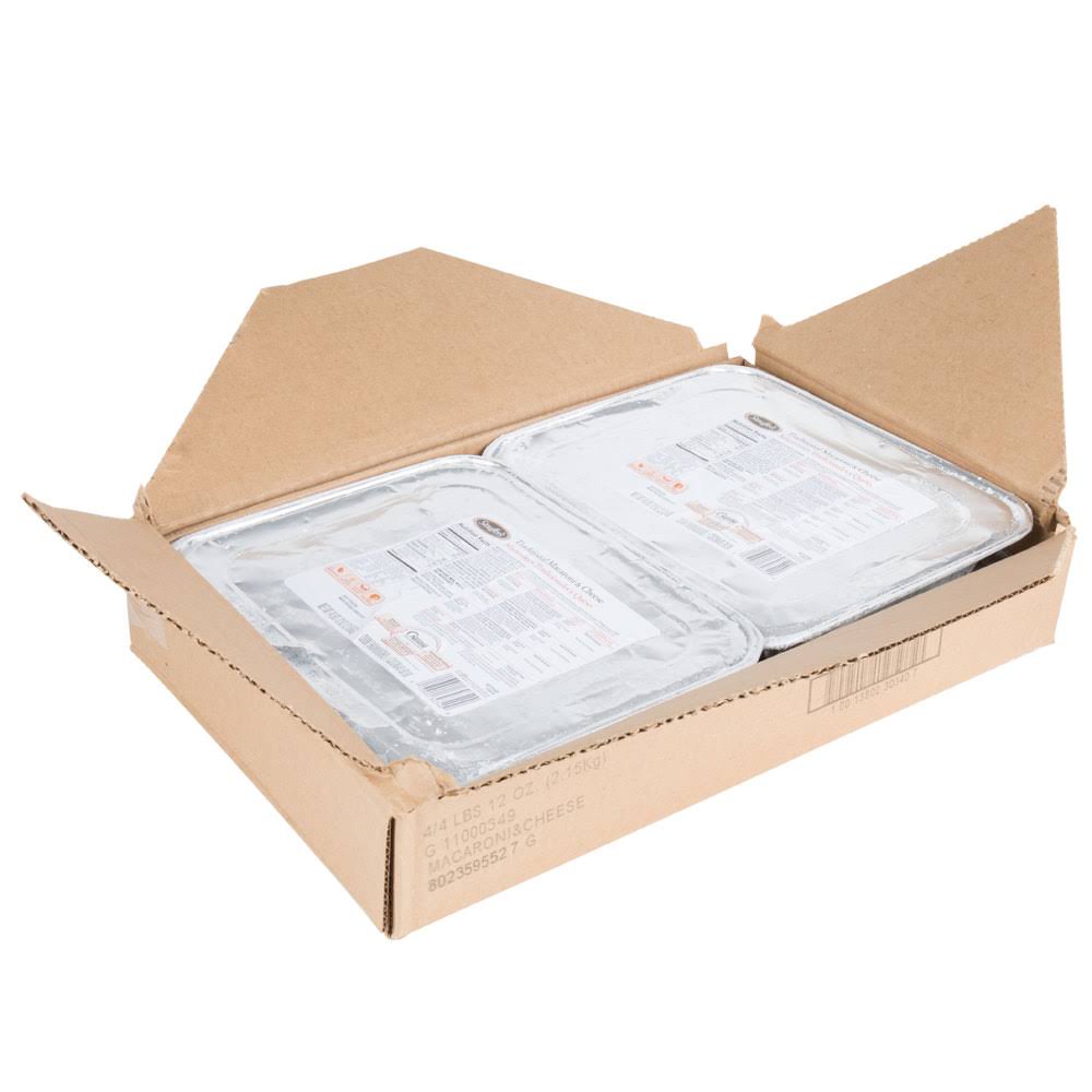 Macaroni and Cheese 4.75 lb. Tray - 4/Case S94165
