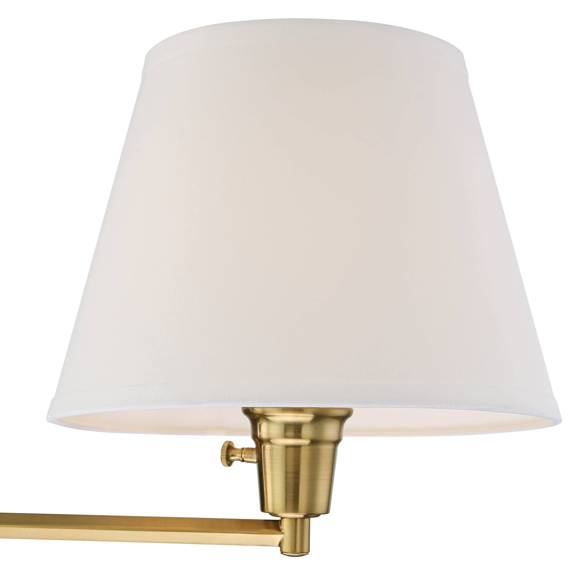 Antique Brass Swing Arm Wall Lamp Set of 2 A342841