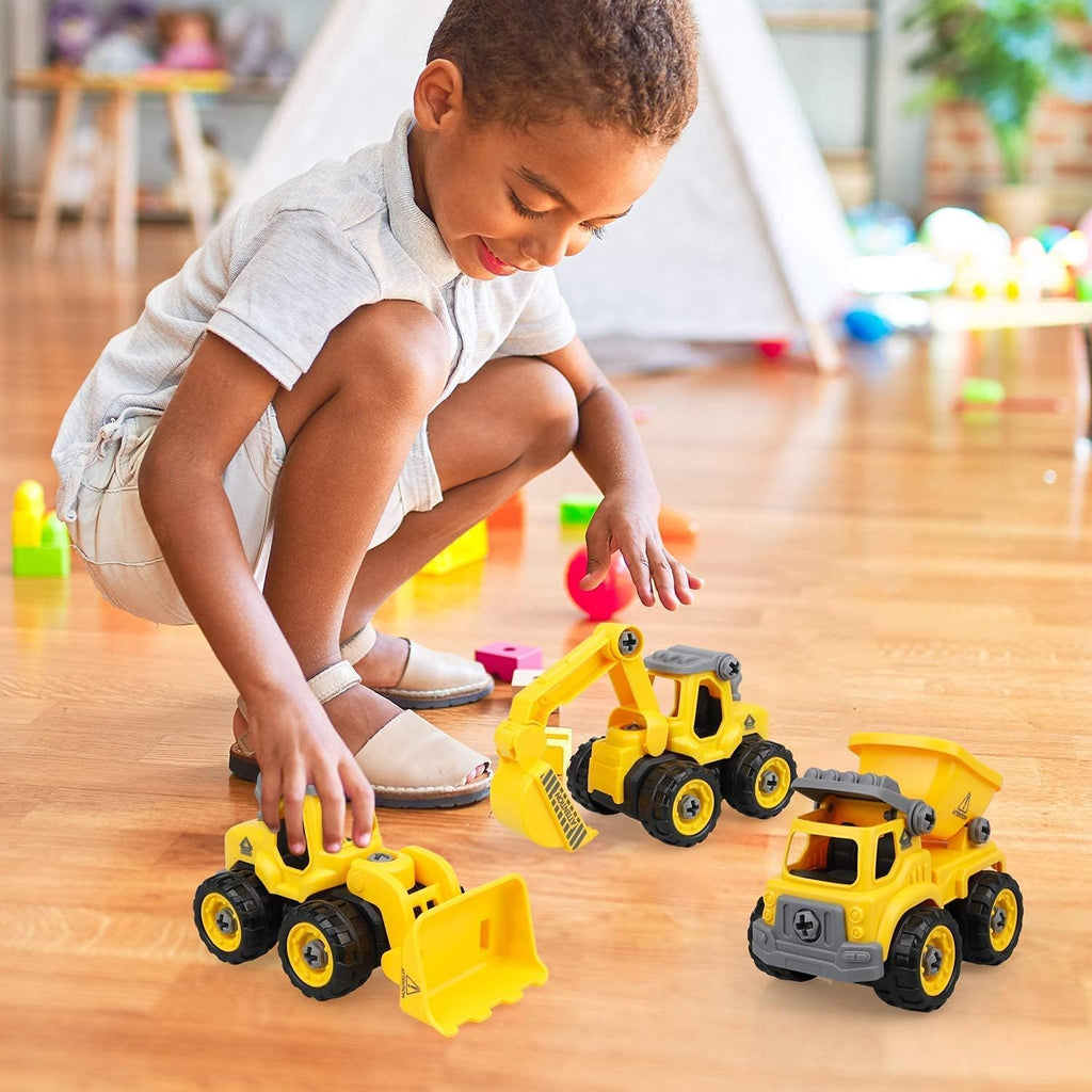Take Apart Construction Vehicles Truck Toys Set with Drills Z3579