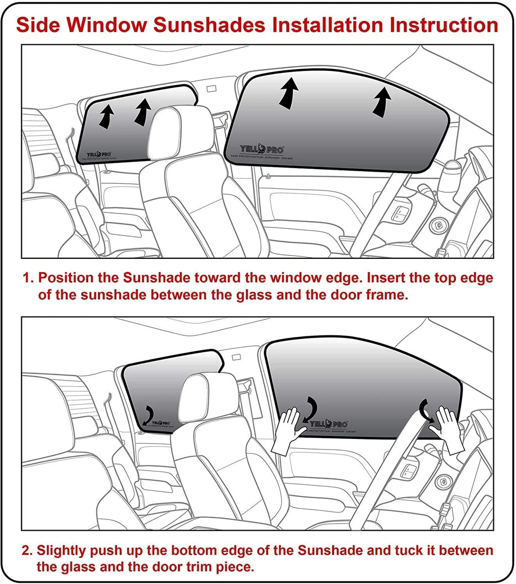 Side Window Rear Seat Sunshade Set of 2 G773