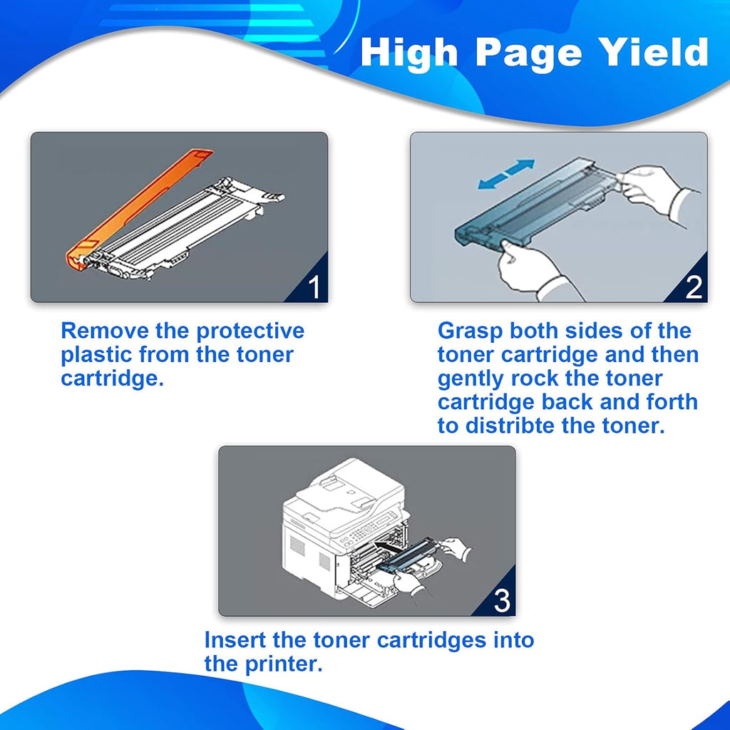 Compatible Toner Cartridge for HP 116A Printer (Black, Cyan, Magenta, Yellow) K605