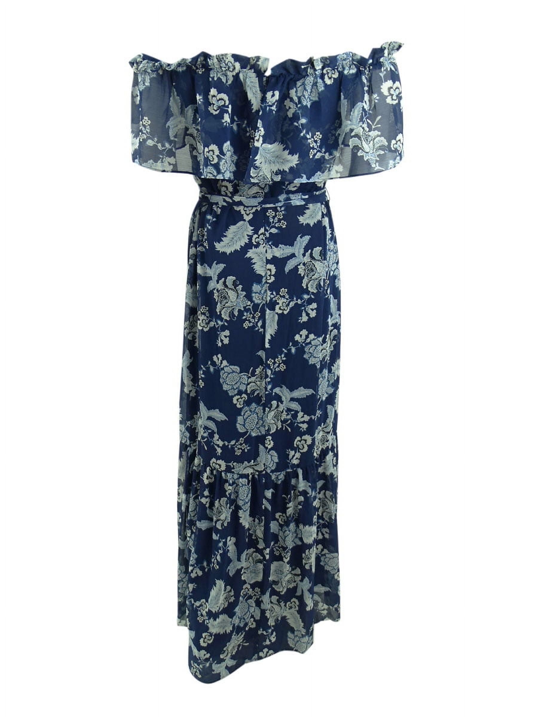Floral Off-the-Shoulder Maxidress D151
