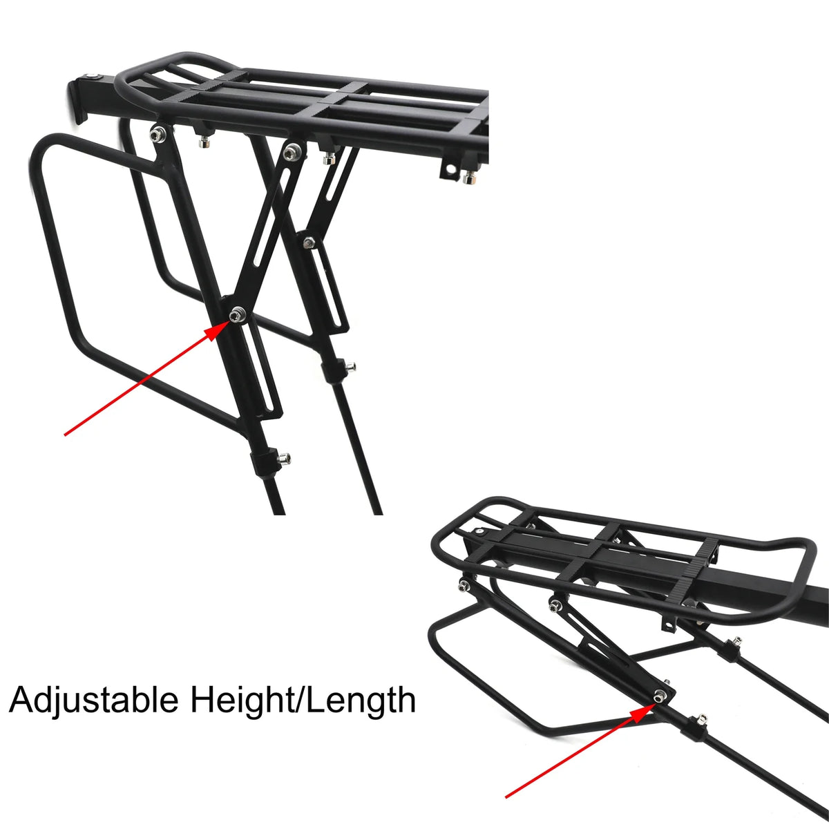 Mountain Bike Rear Rack Luggage Carrier with Light 45KG Z565