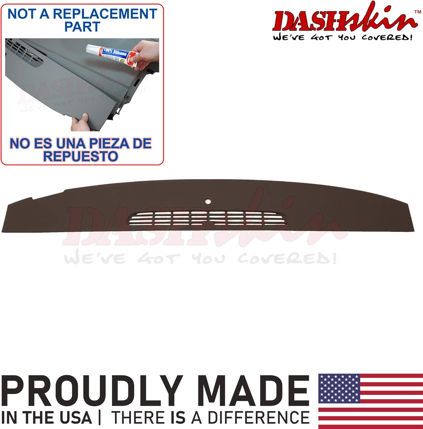Molded Defrost Dash Cover for GM SUVs & Pickups in Cocoa Z6943