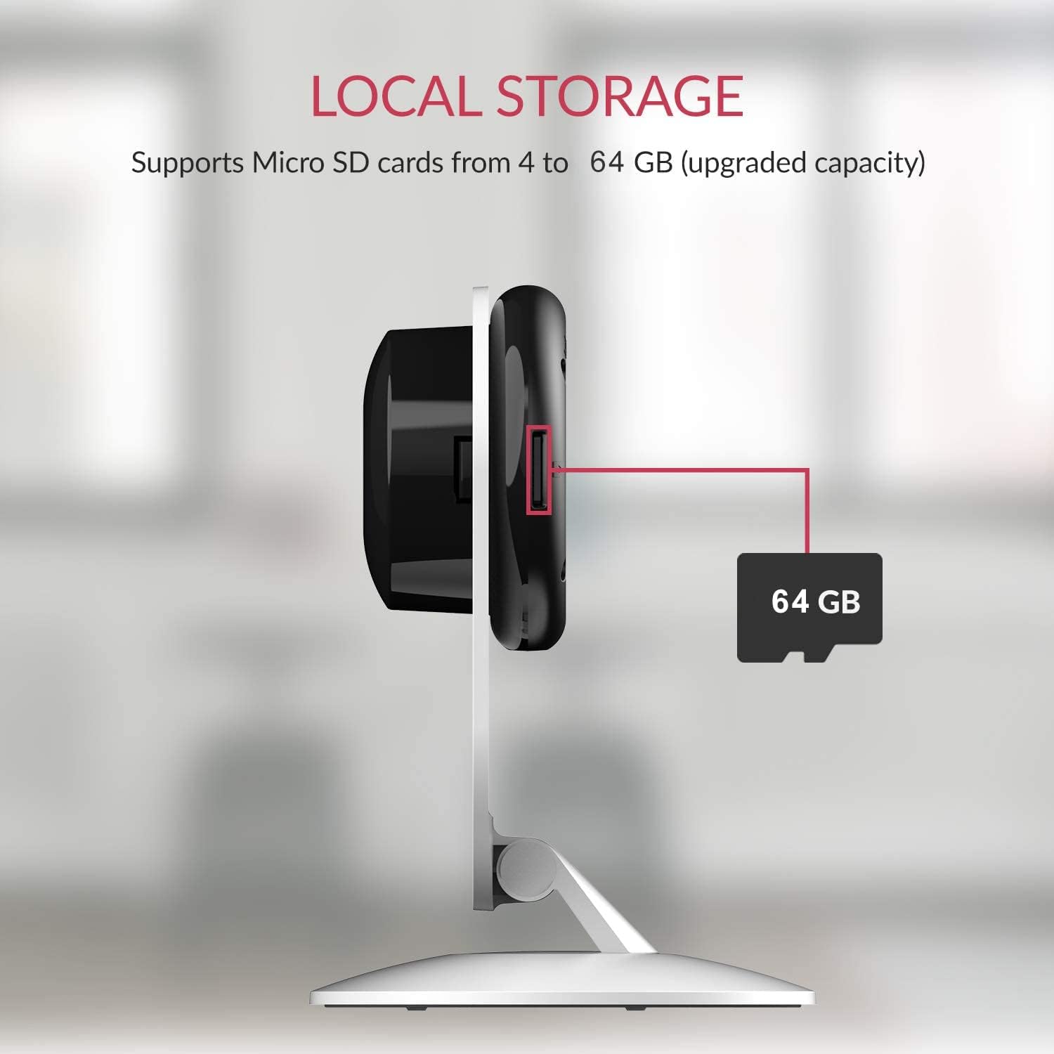 2pc 1080p WiFi Indoor Security Camera with Night Vision, 2-Way Audio, Pack of 2 F152426