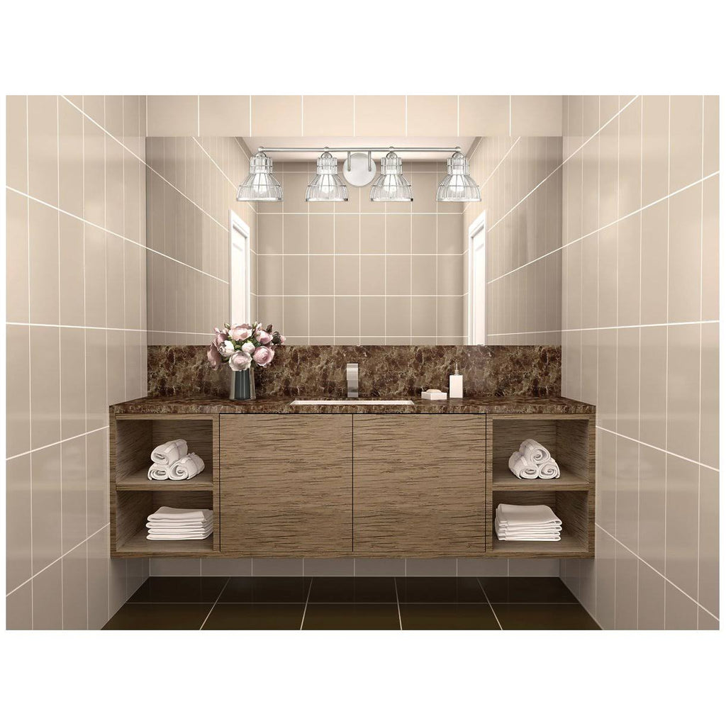 4 Light Bath Bar, Satin Nickel X89438