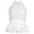 White Polyester Top P6912