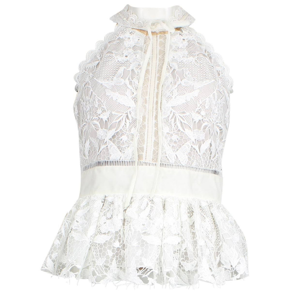 White Polyester Top P6912