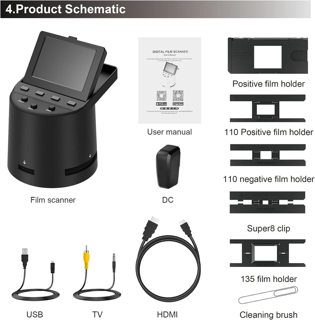 22MP Film Scanner with 3.5 LCD C3609