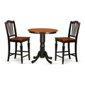 Black 3 Piece Counter Height Pub Table Set F545