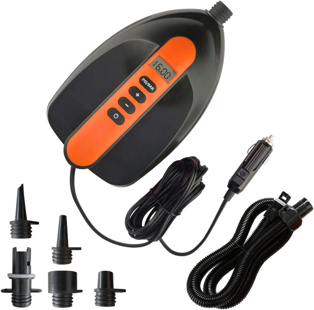 16 PSI Electric Paddle Board Pump with Auto-Off, 12V DC, Pack of 2 I5973