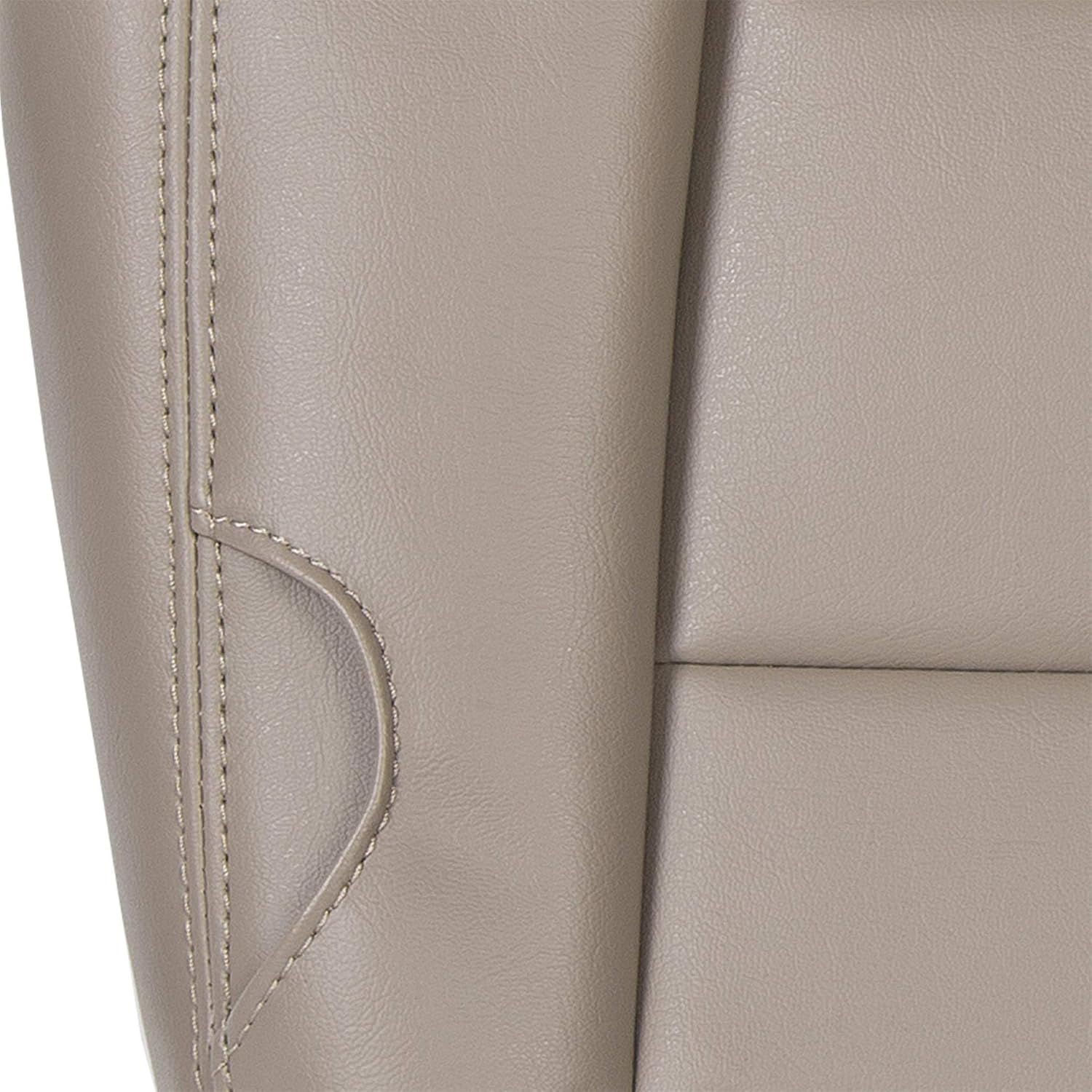 Tan Leather Bottom Seat Cover Pack of 2 I1253