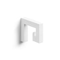 White Wall Mounted Robe Hook Q10567