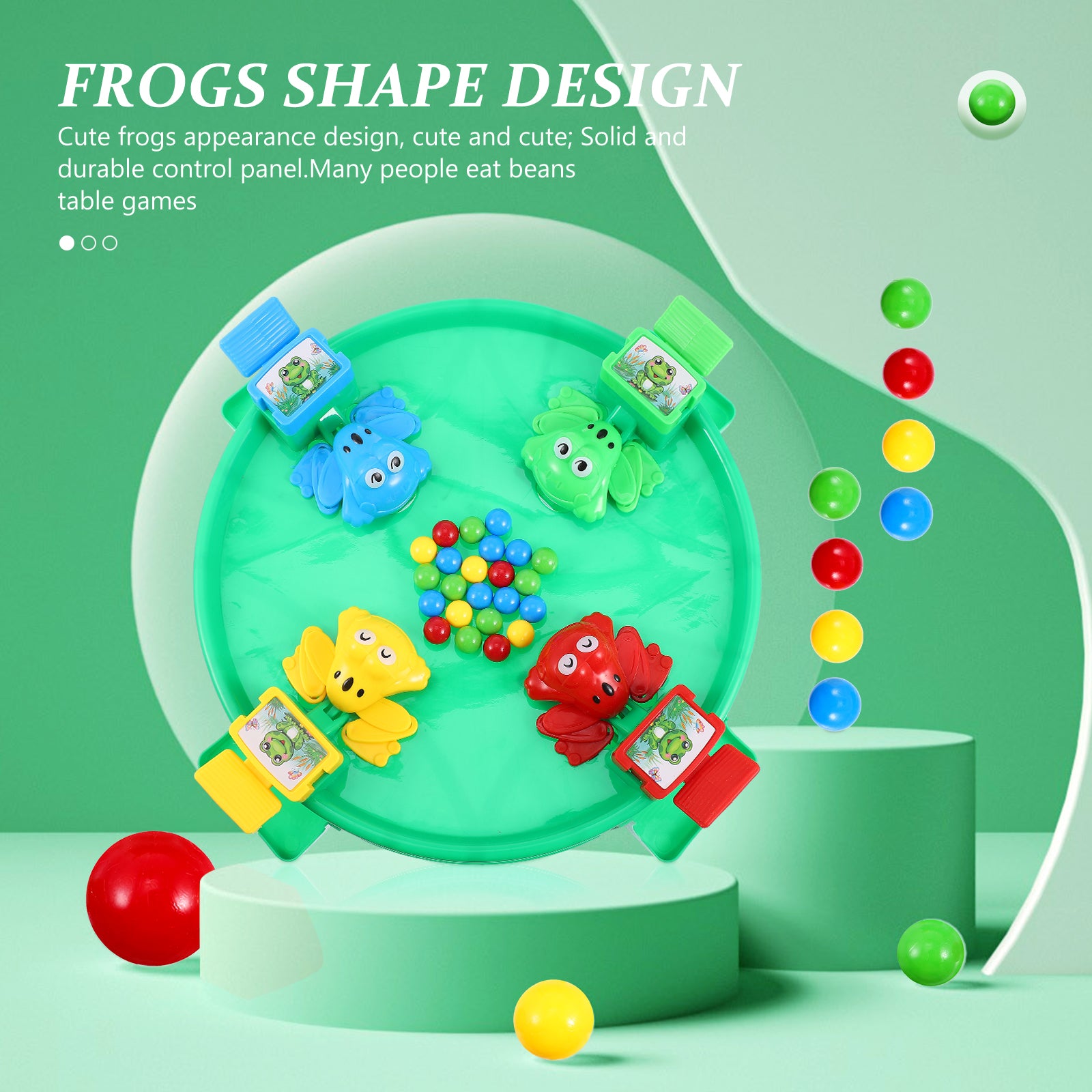 Hungry Frogs Swallowing Beads Game Z32996