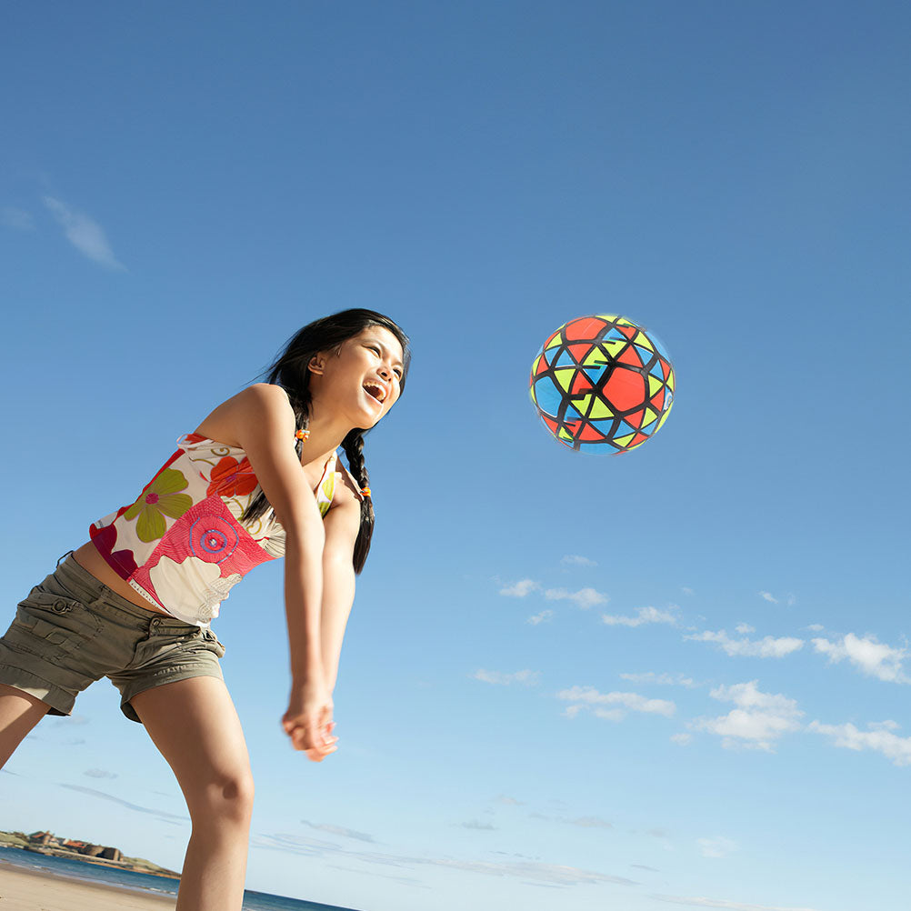 6 Pcs Inflatable Beach Ball Volleyball for Kids B74332