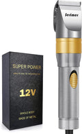 Dog Clippers Plug-in Grooming Kit 12V Heavy Duty Pet Hair Trimmer Set Q349721