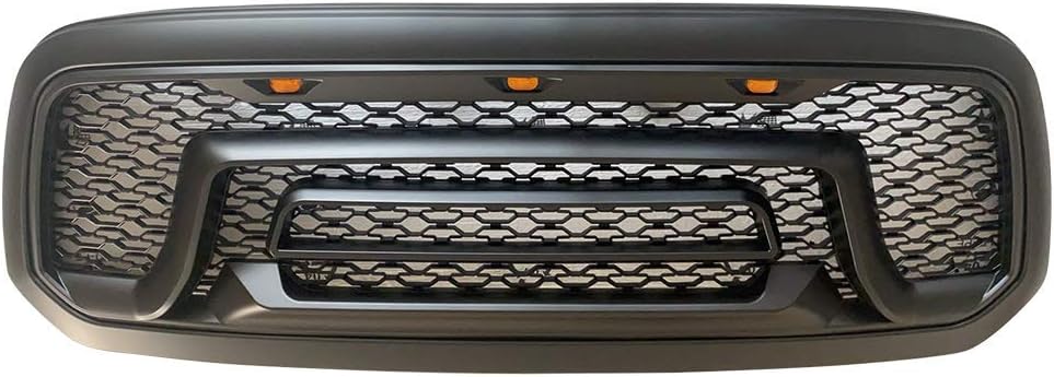 Gloss Black Front Bumper Hood Mesh Grill F22574