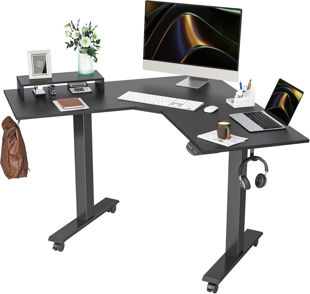 White Top 48 Inches Electric Standing Desk U8518