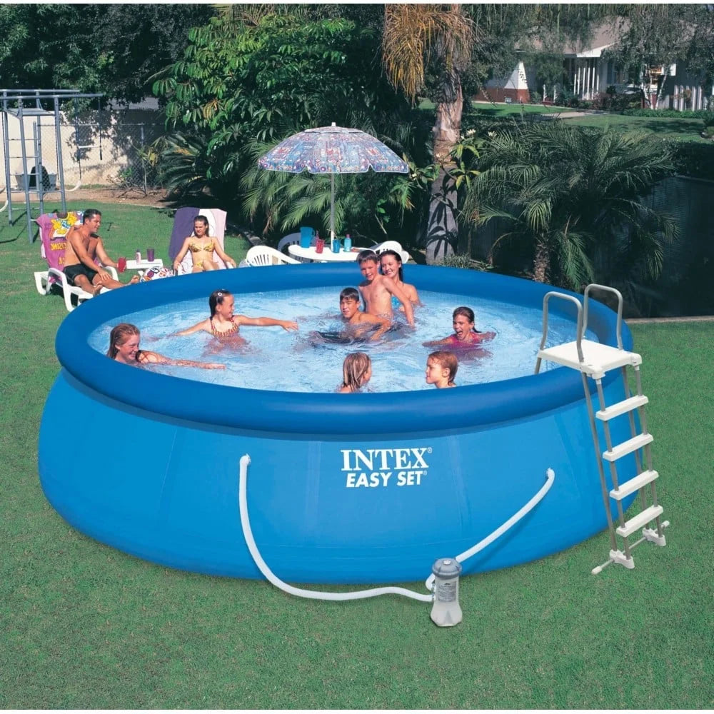 15 x48" Inflatable Pool with Ladder, Pump and Maintenance Kit Z768