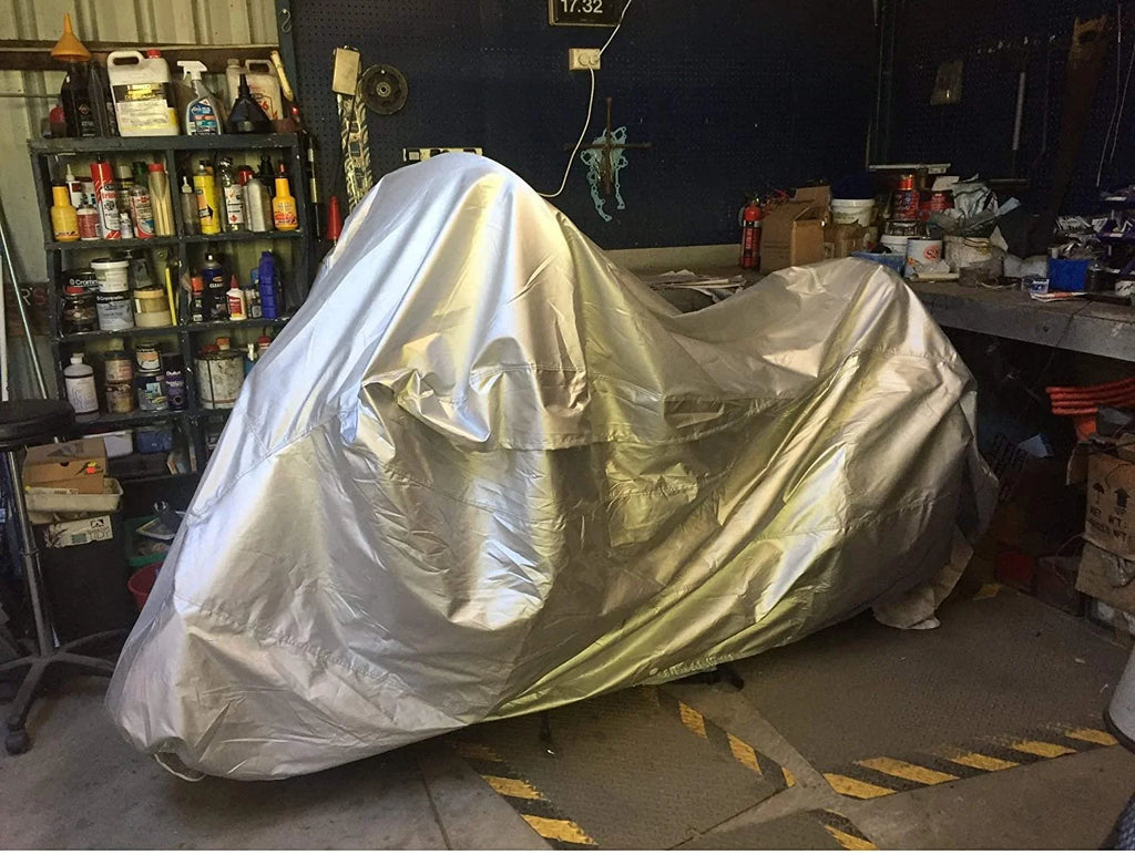 Motorcycle Cover with Reinforced Securing Straps and Storage Bag R627190
