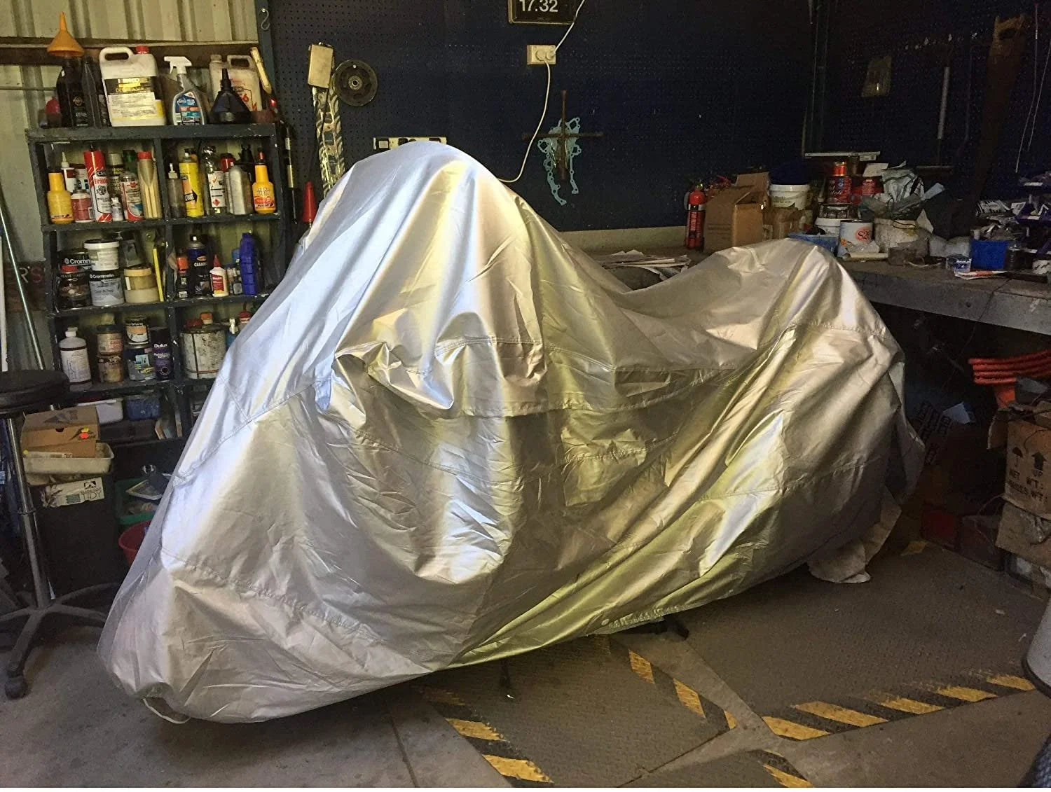 Motorcycle Cover with Reinforced Securing Straps and Storage Bag R627190