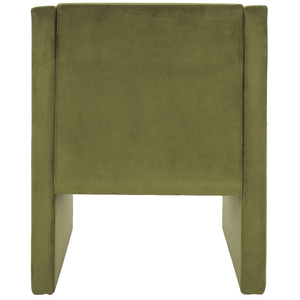 Olive Green Velvet Accent Chairs T715382