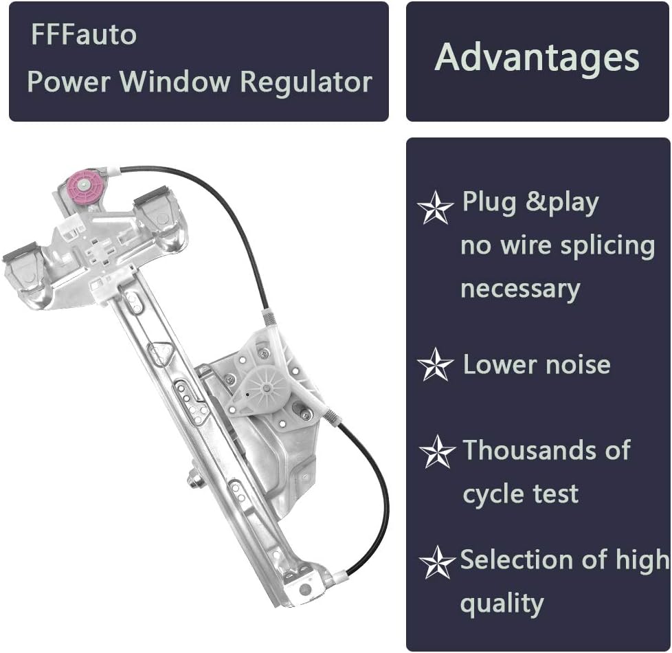 Rear Left Driver Side Power Window Regulator Motor Pack of 2 N395275