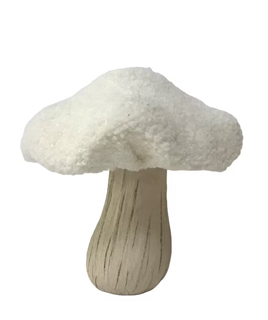 Cream Sherpa Mushroom Decor G299
