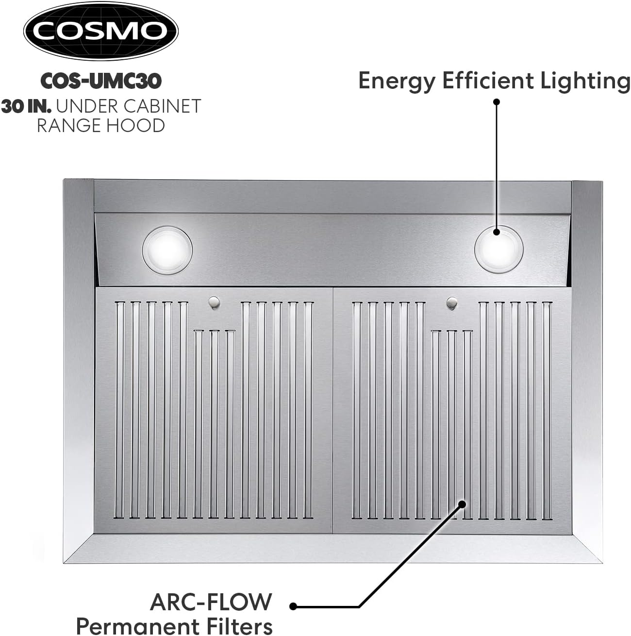 30 in. Under Cabinet Stainless Steel Range Hood T90388