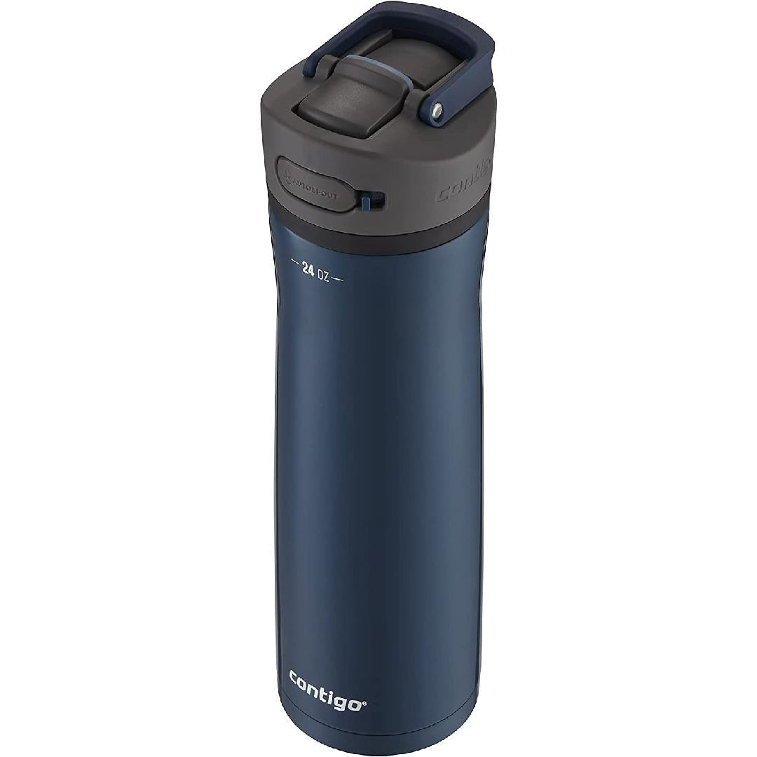 Blue Stainless Steel Water Bottle, 24 oz. D98290