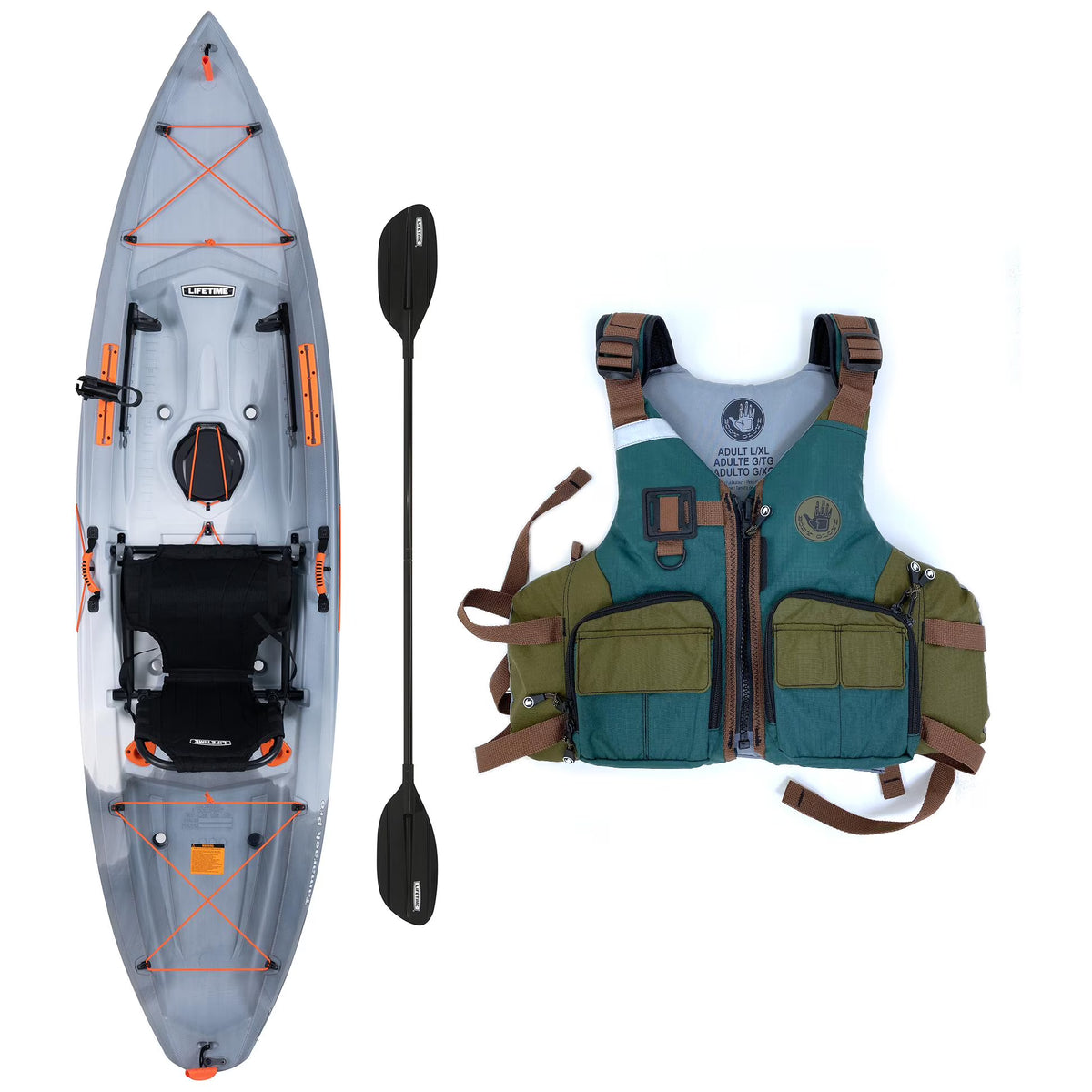10'3" Kayak with Fishing Life Vest Z87607