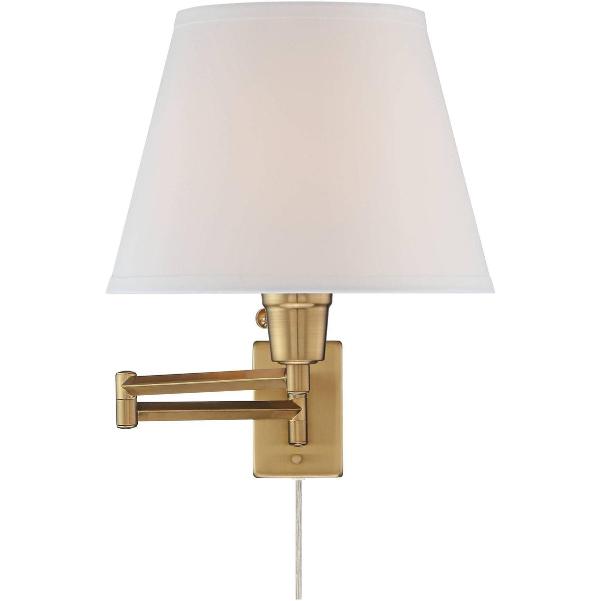 Antique Brass Swing Arm Wall Lamp Set of 2 A342841