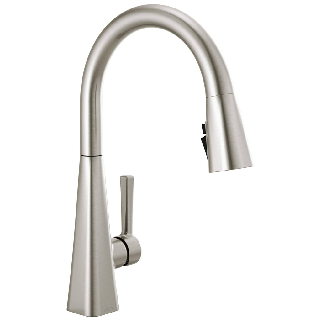 Single-Handle Pull-Down Kitchen Faucet, SpotShield Stainless L166