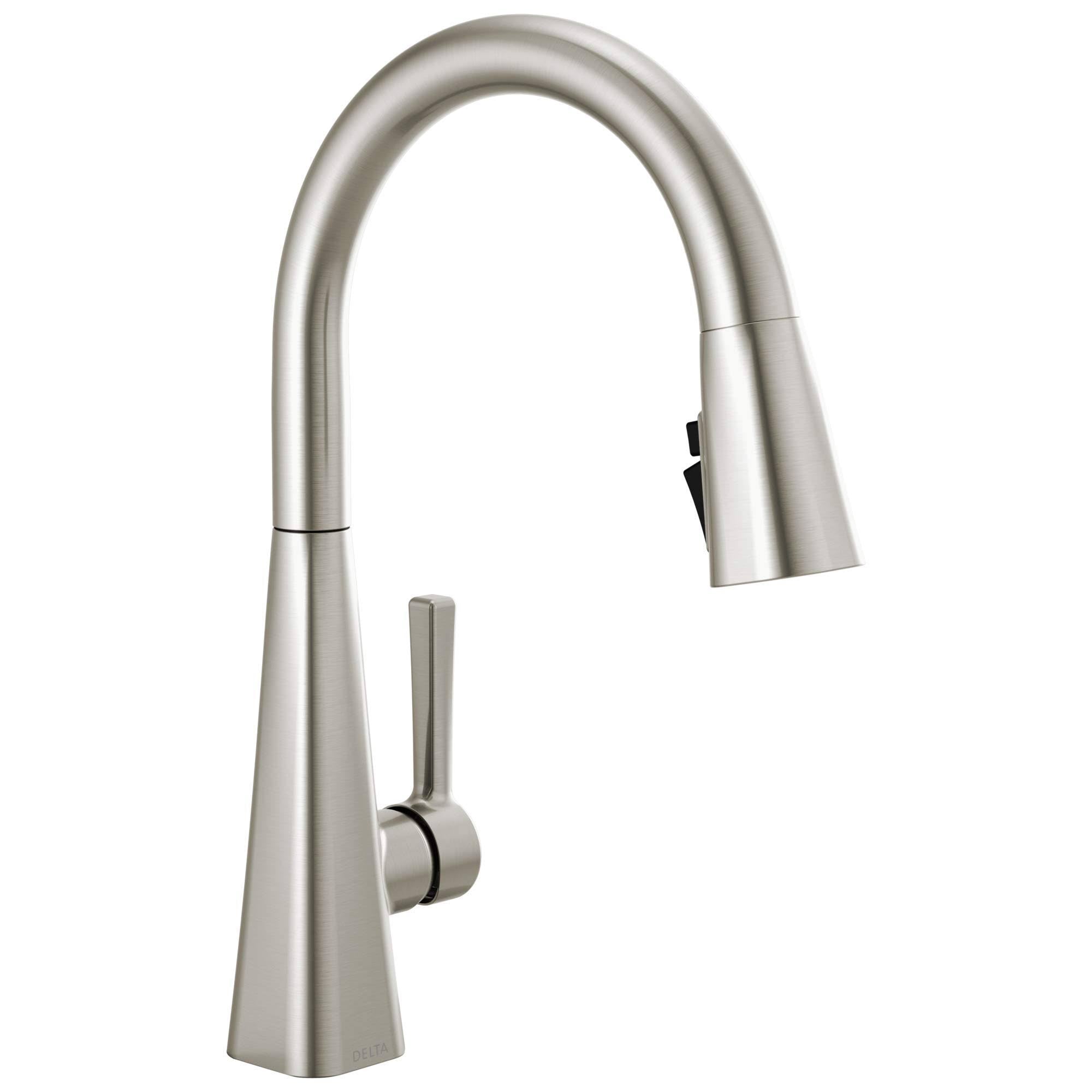 Single-Handle Pull-Down Kitchen Faucet, SpotShield Stainless L166