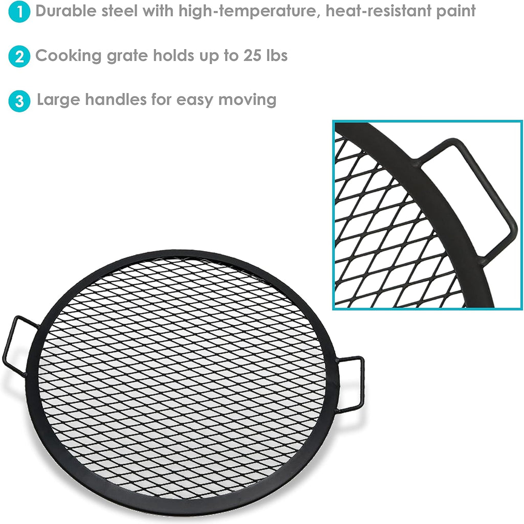 22-Inch Round Steel Fire Pit Cooking Grate R8141