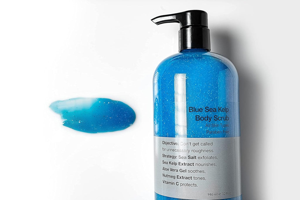 Exfoliating Body Scrub Sea Salt Vitamin C Aloe Vera Body Wash 32 Fl Oz Pack of 2 H9502