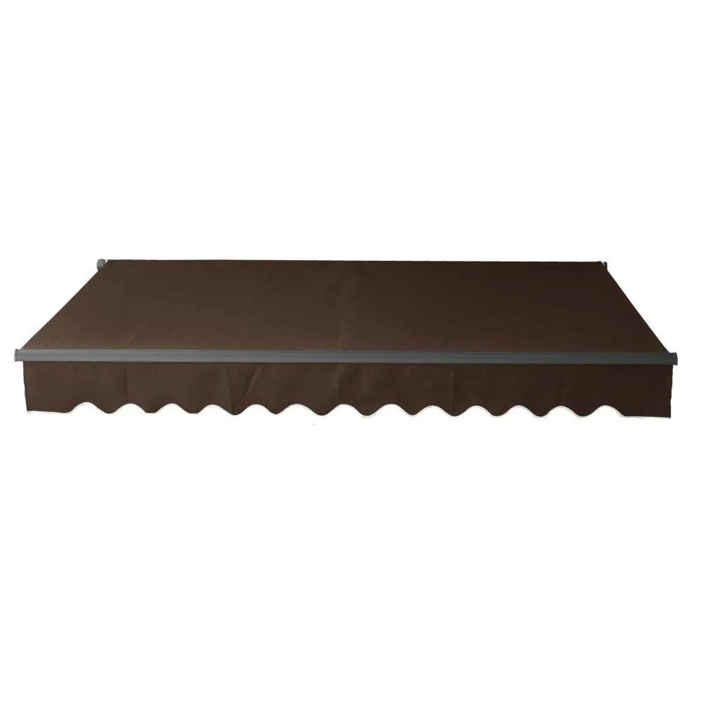 12 x 10 ft. Black Frame Retractable Patio Canopy Awning L358454