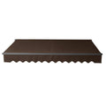 12 x 10 ft. Black Frame Retractable Patio Canopy Awning L358454