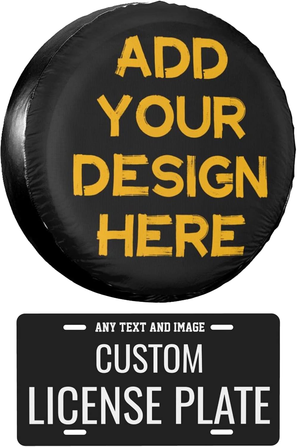 Spare Tire Cover Set with License Plate, Pack of 2 Z9249