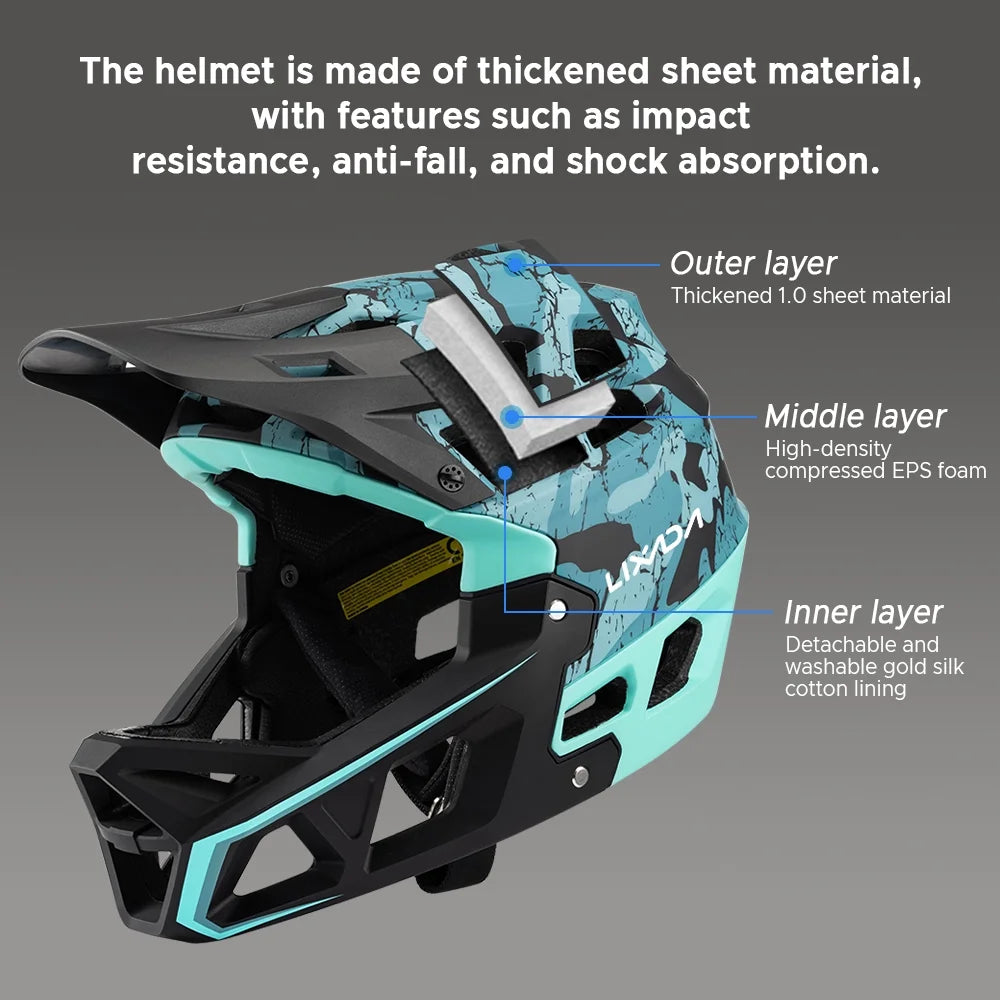 Full Face Mountain Bike Helmet J5592