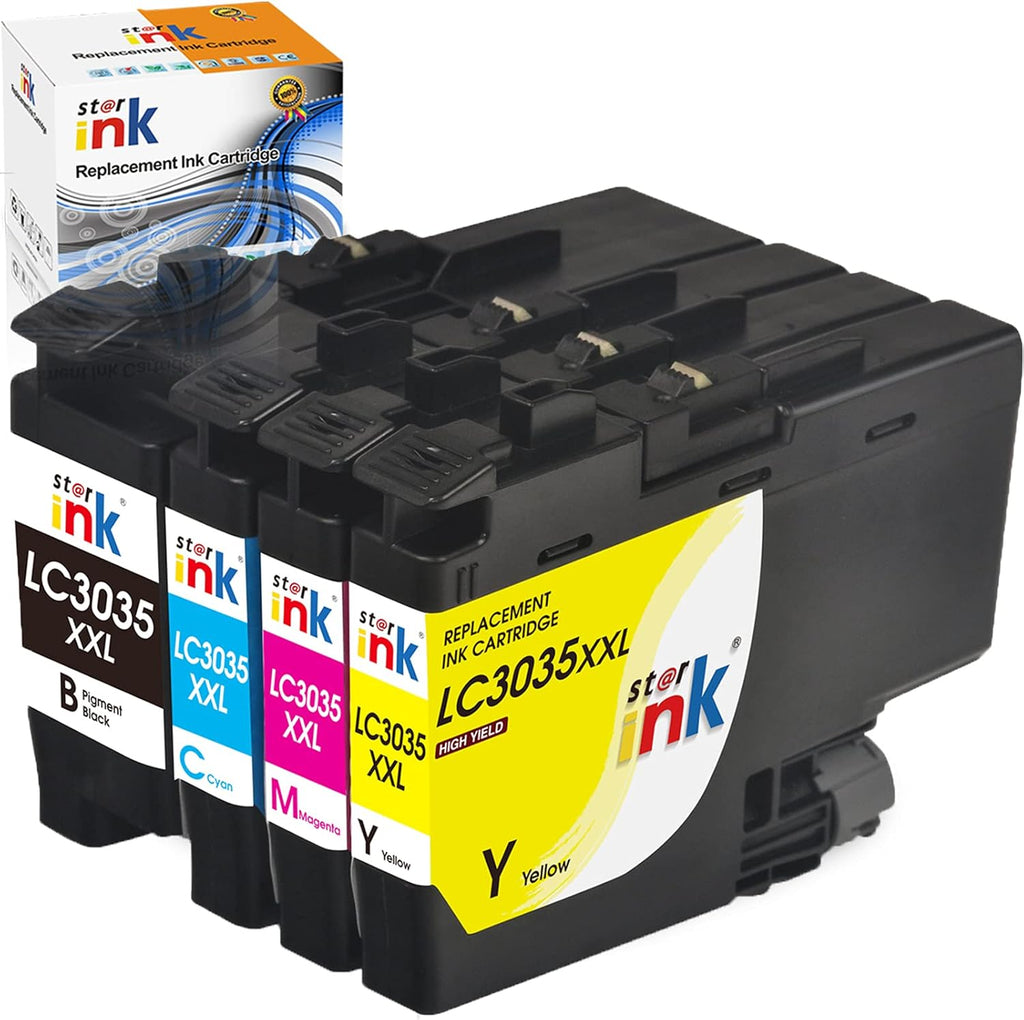 Compatible Ink Cartridge for Brother Printer, 4 Packs K7119