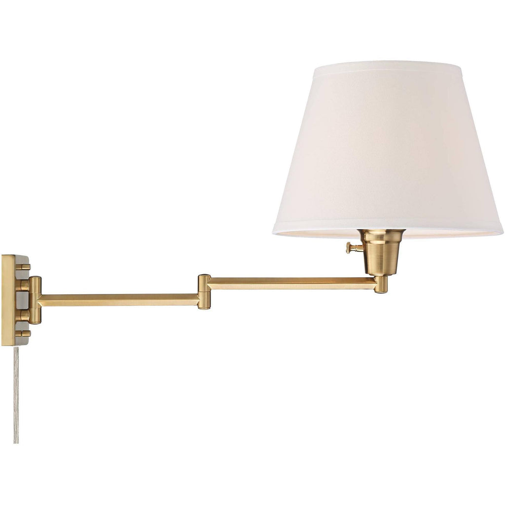 Antique Brass Swing Arm Wall Lamp Set of 2 A342841