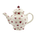 Pink Hearts 4 Mug Teapot Boxed I480