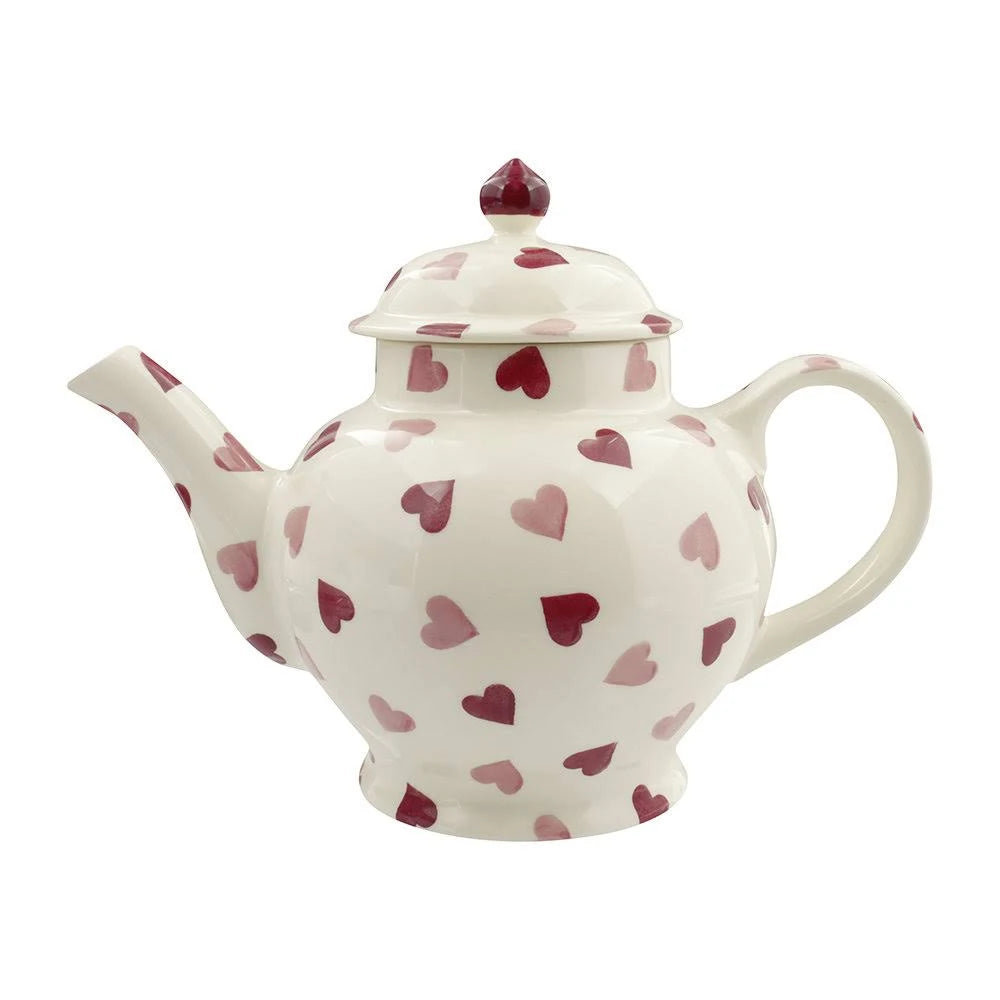 Pink Hearts 4 Mug Teapot Boxed I480