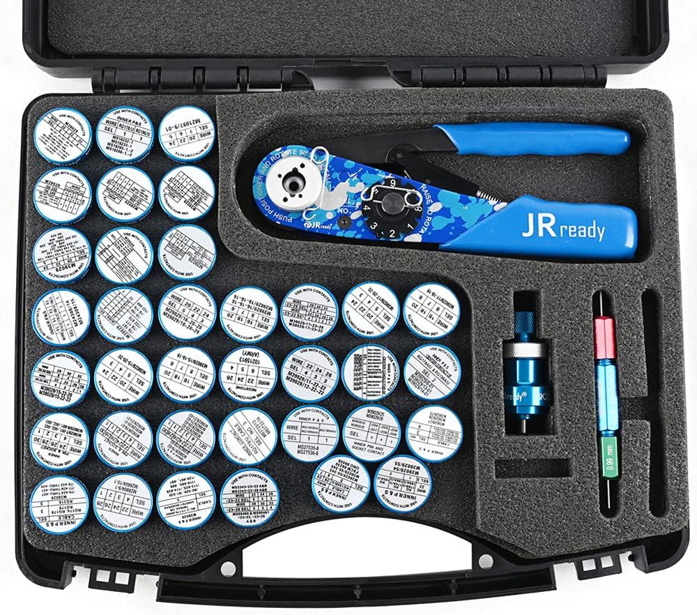 Eight Indent Crimping Tool Kit with Positioner and Gauge I449951