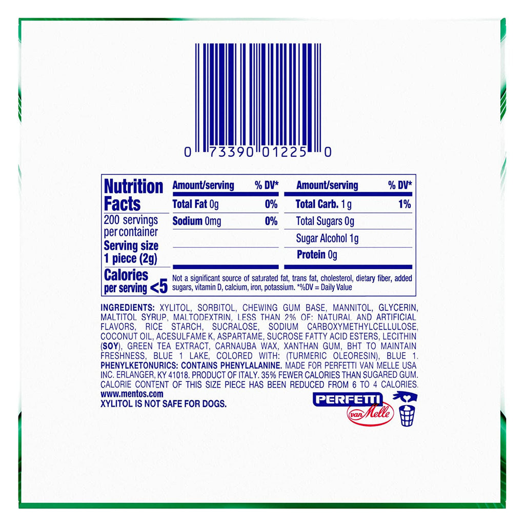 Mentos Pure Fresh Spearmint Gum B73053