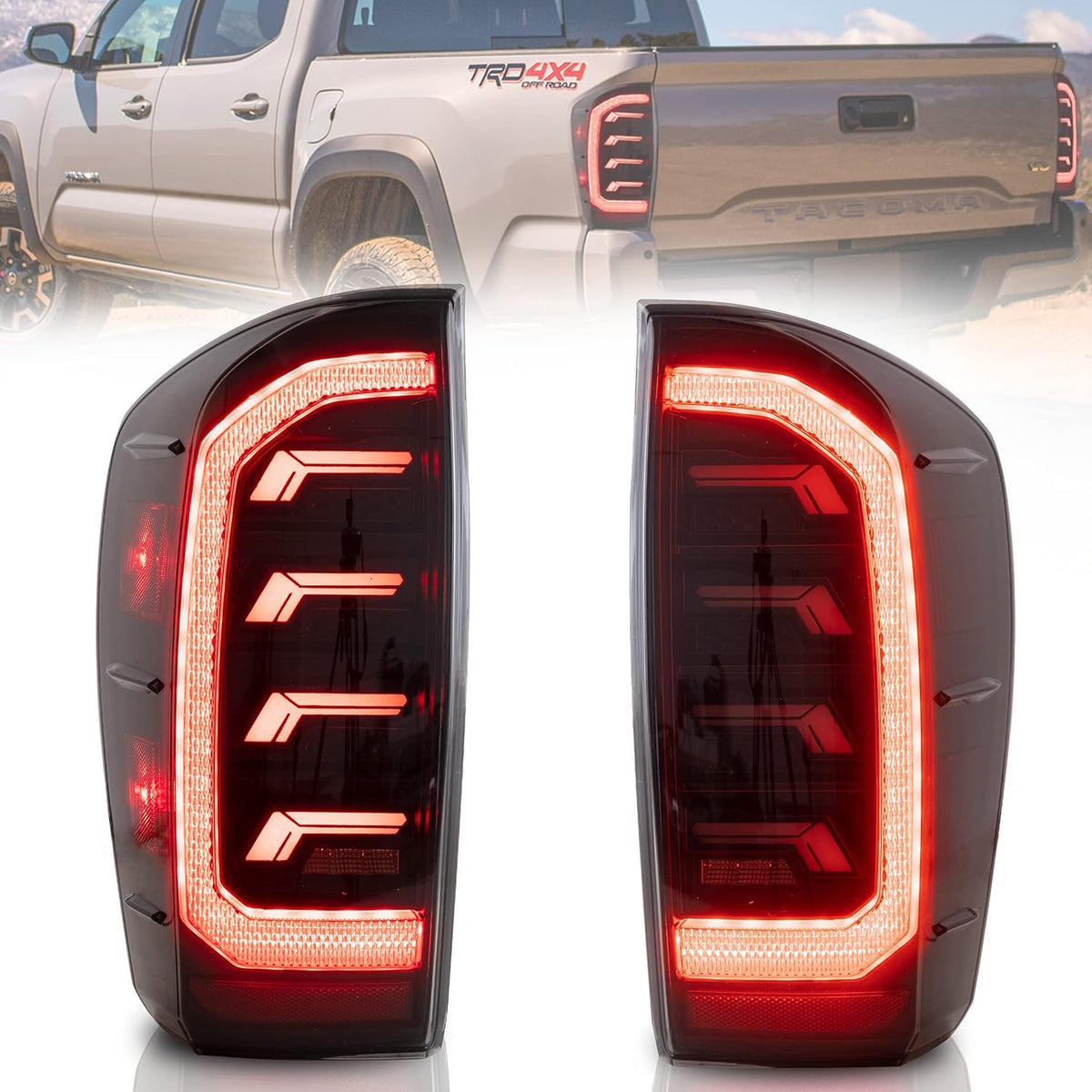Smoked Taillights for Toyota Tacoma 2016-2021 C40230