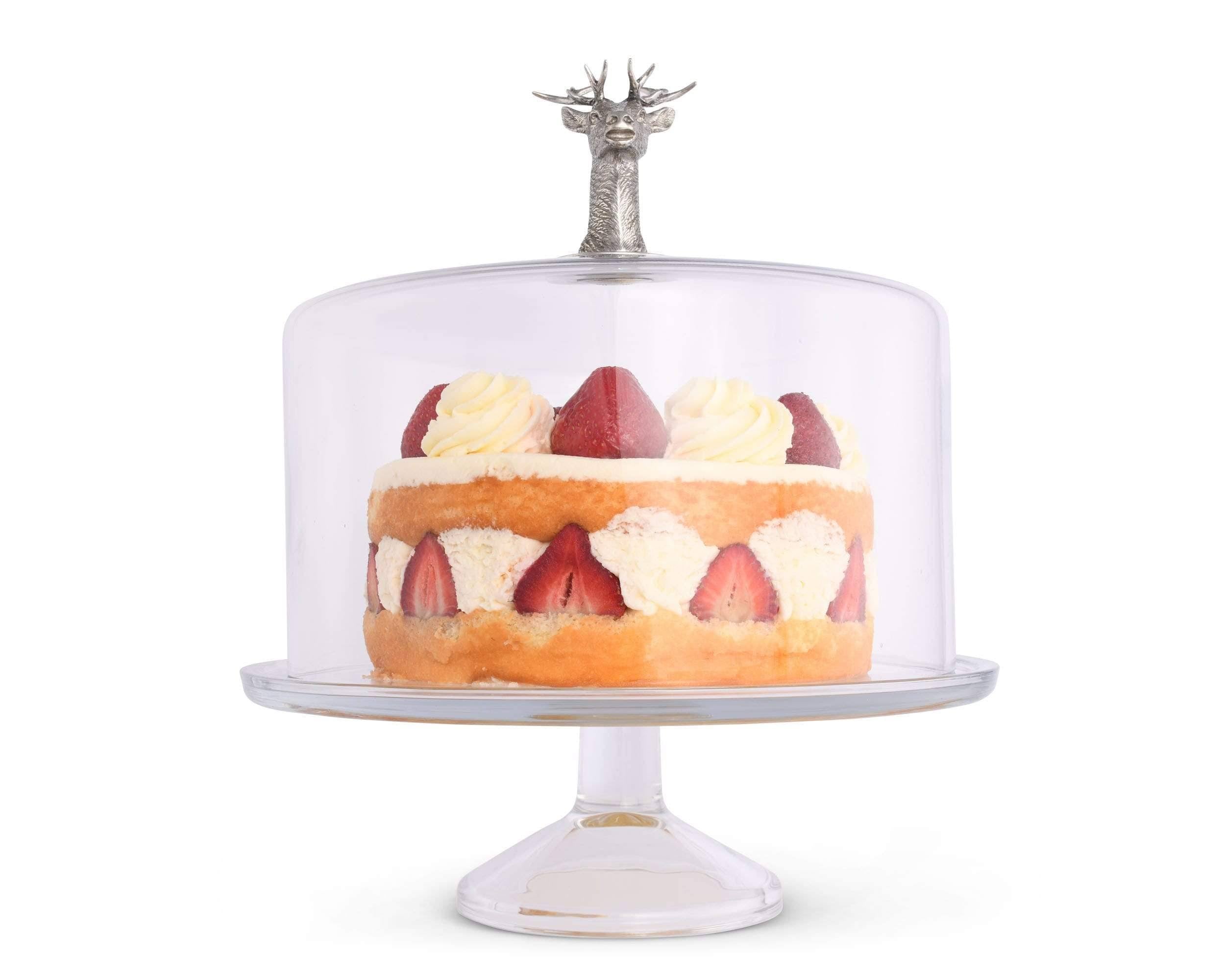Glass Covered Cake Stand D101