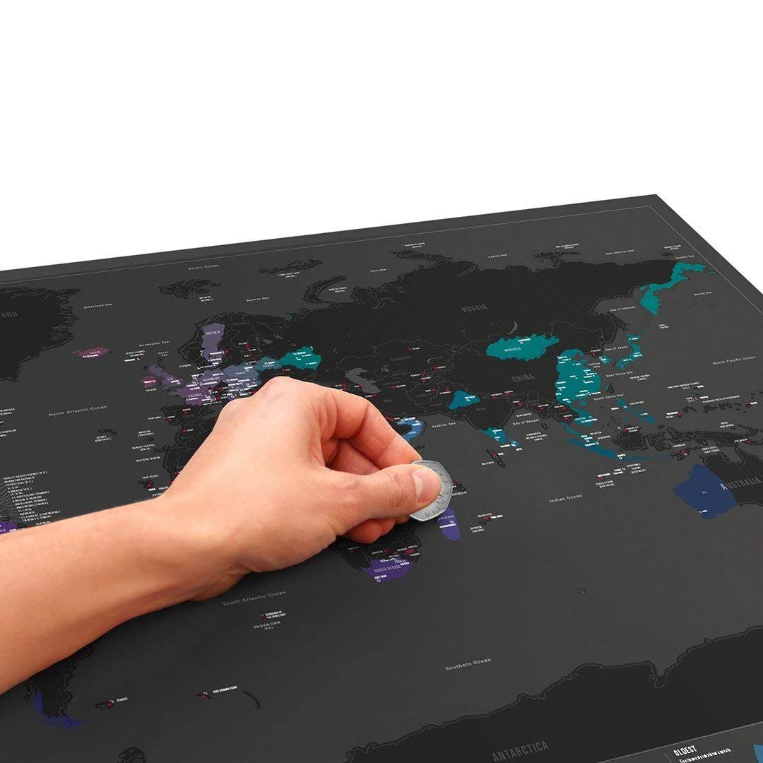 Scratch Map, Capitals Edition W53804
