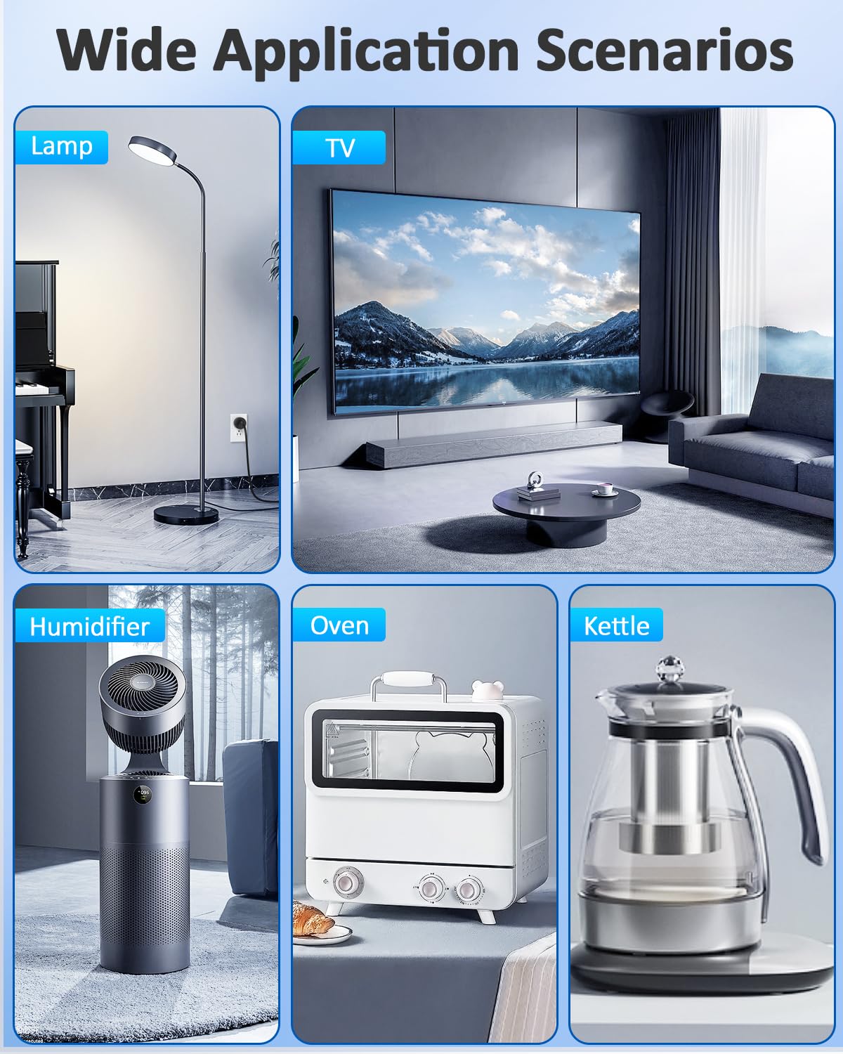 Black Wireless Remote Control Electrical Outlet Switch, 15A/1500W Q32758